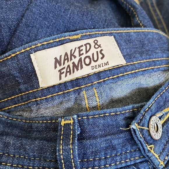 Naked & Famous Weird Guy Featherweight Indigo Selvedge Tapered Jeans - Picture 9 of 11